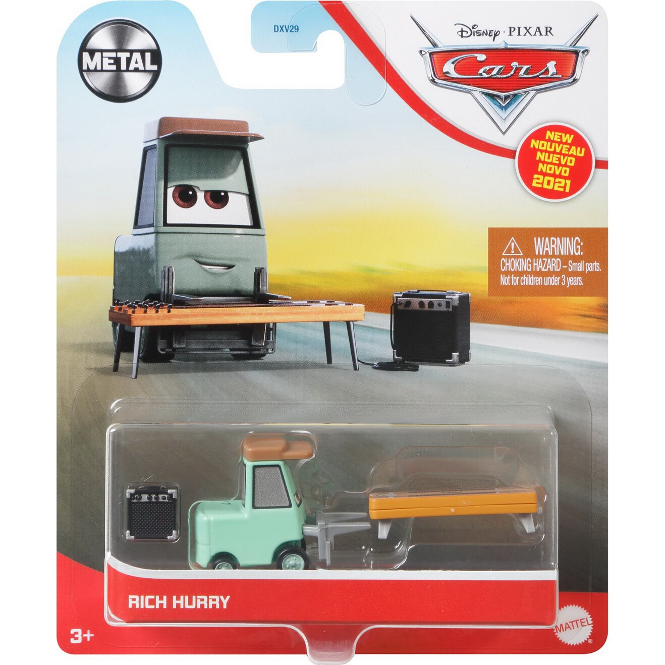Masinuta diecast Disney Cars 3 - Rich Hurry, 1:55