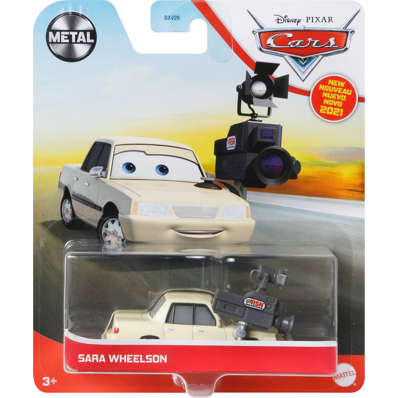 Masinuta diecast Disney Cars 3 - Sara Wheelson, 1:55
