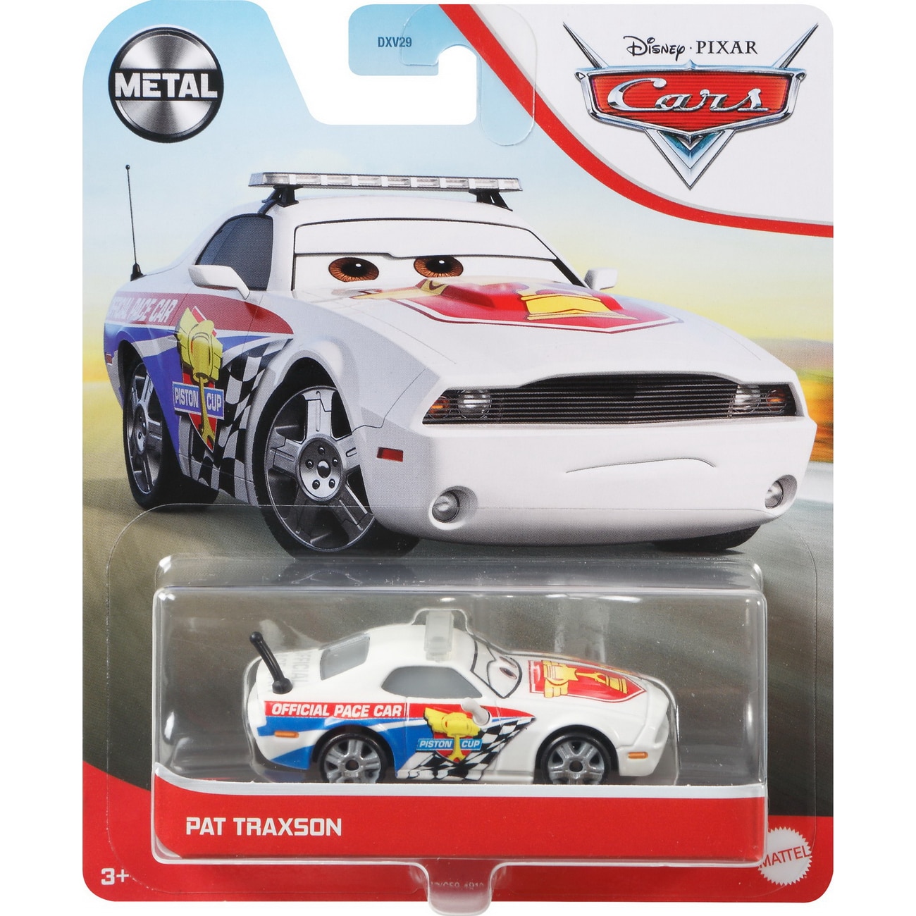 Masinuta diecast Disney Cars 3 - Pat Traxon, 1:55