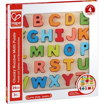 Puzzle Hape - Alfabet Chunky, 24 piese Puzzle Hape - Alfabet Chunky, 24 piese