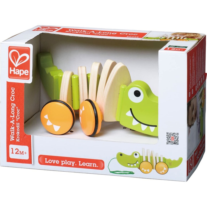 Jucarie de tras Hape - Crocodil