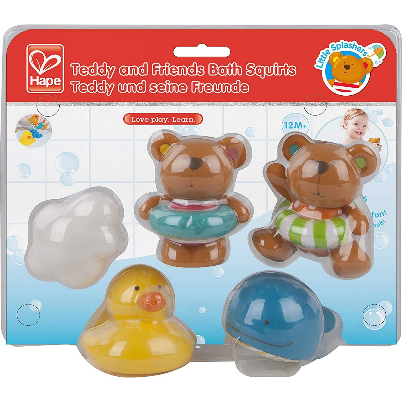 Jucarie de baie Hape - Teddy si prietenii