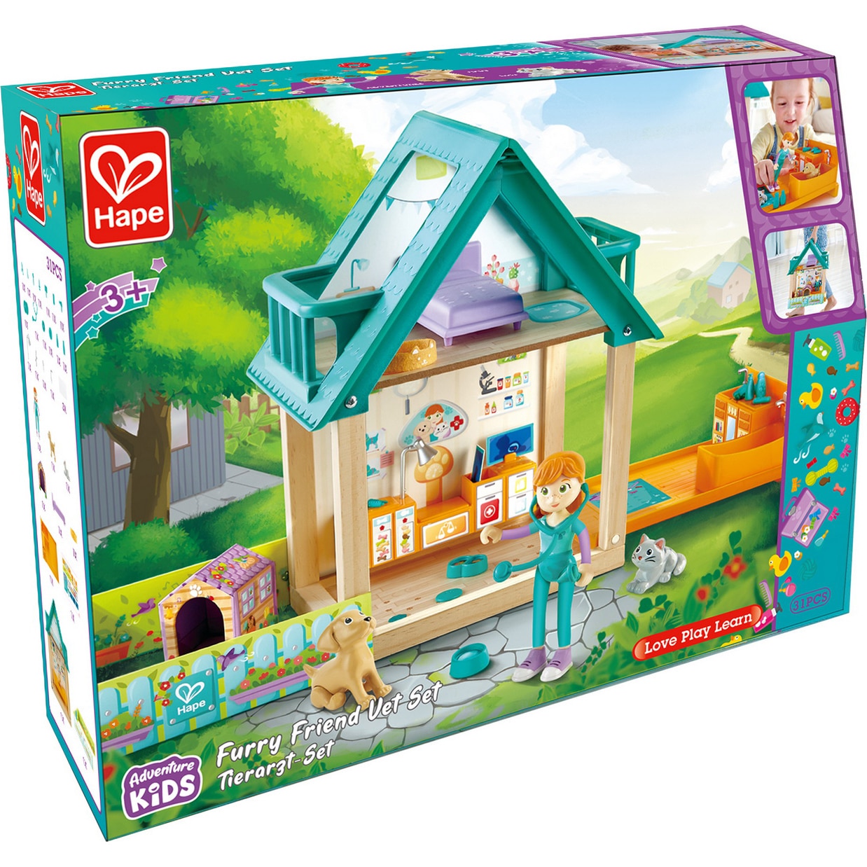 Set de joaca din lemn Hape - Veterinar
