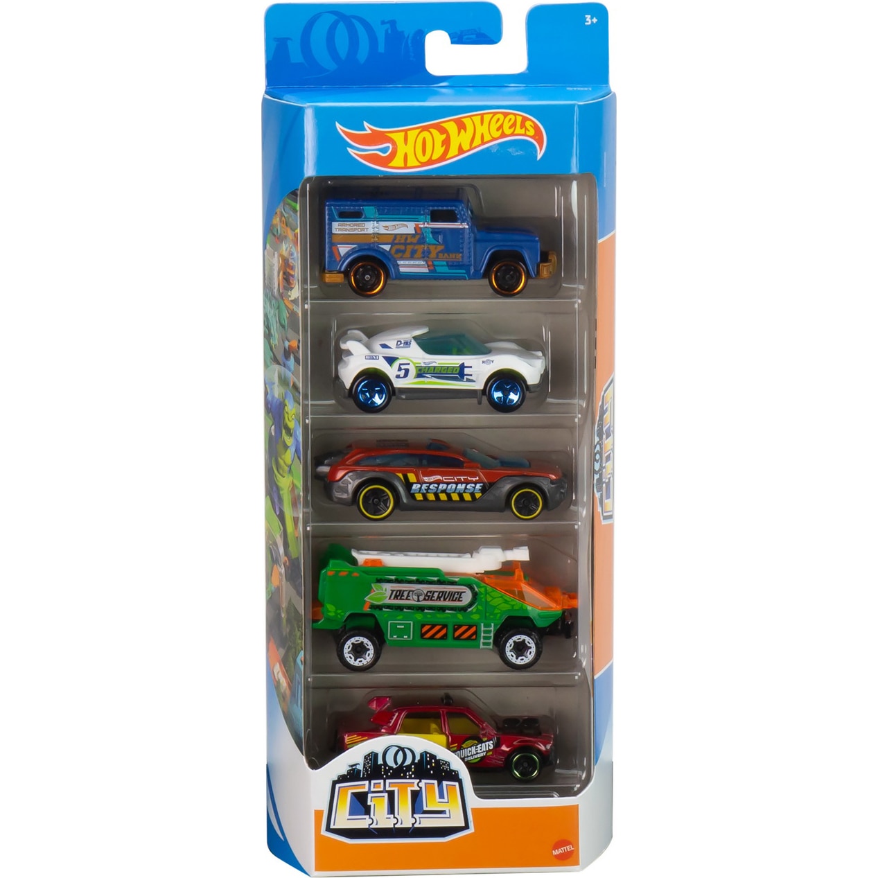 Set 5 masinute Hot Wheels, City, 1:64