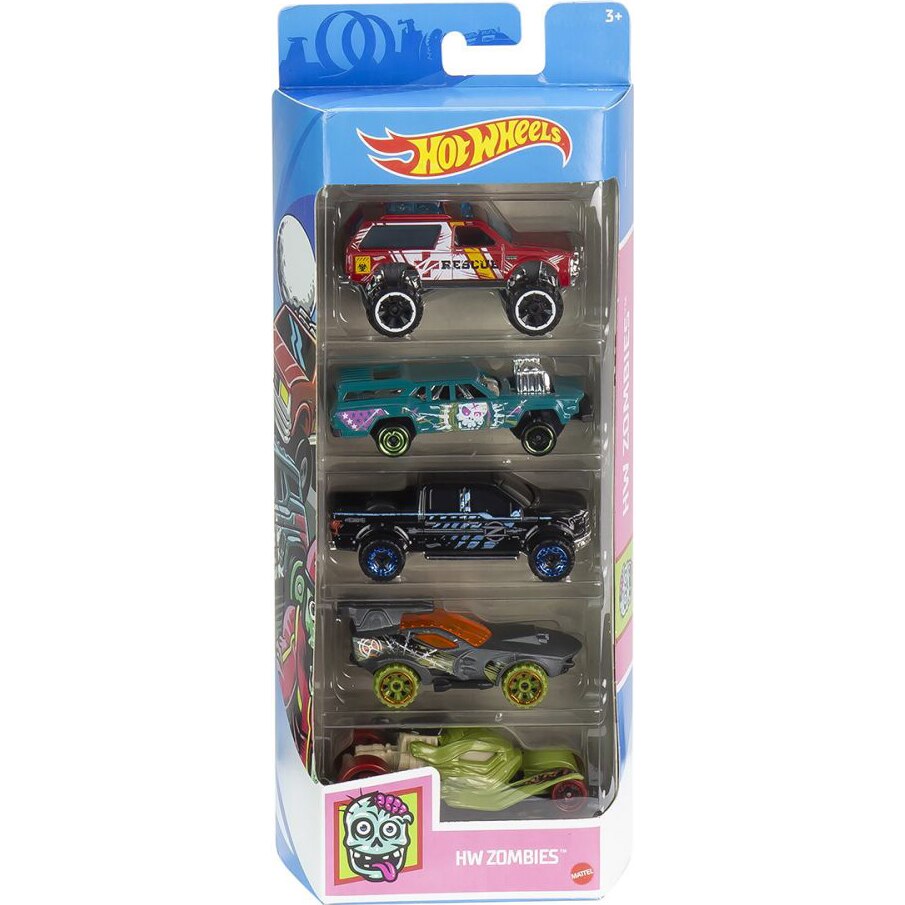 Set 5 masinute Hot Wheels, Zombies, 1:64