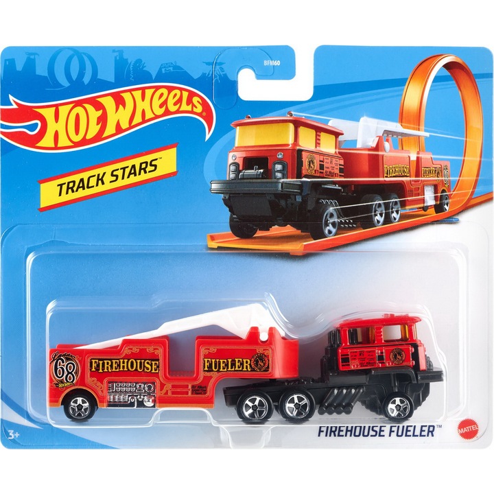 Hot Wheels Truck - Firehouse Fueler, piros