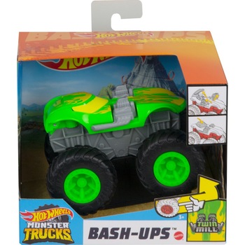 Masinuta Hot Wheels Monster Trucks - Bash-ups, Twin Mill, 1:43 Masinuta Hot Wheels Monster Trucks - Bash-ups, Twin Mill, 1:43
