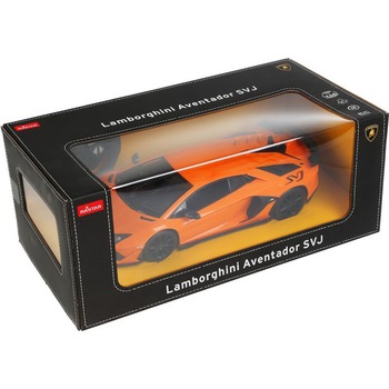 Masinuta Rastar RC - Aventador SVJ, portocaliu, 1:14 Masinuta Rastar RC - Aventador SVJ, portocaliu, 1:14