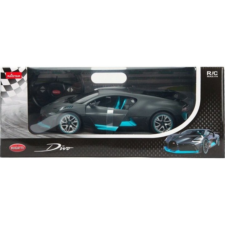 Количка Rastar RC - Bugatti Divo, Сив, 1:14