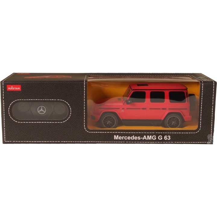Количка Rastar RC - Mercedes-Benz G63, Червен 1:24