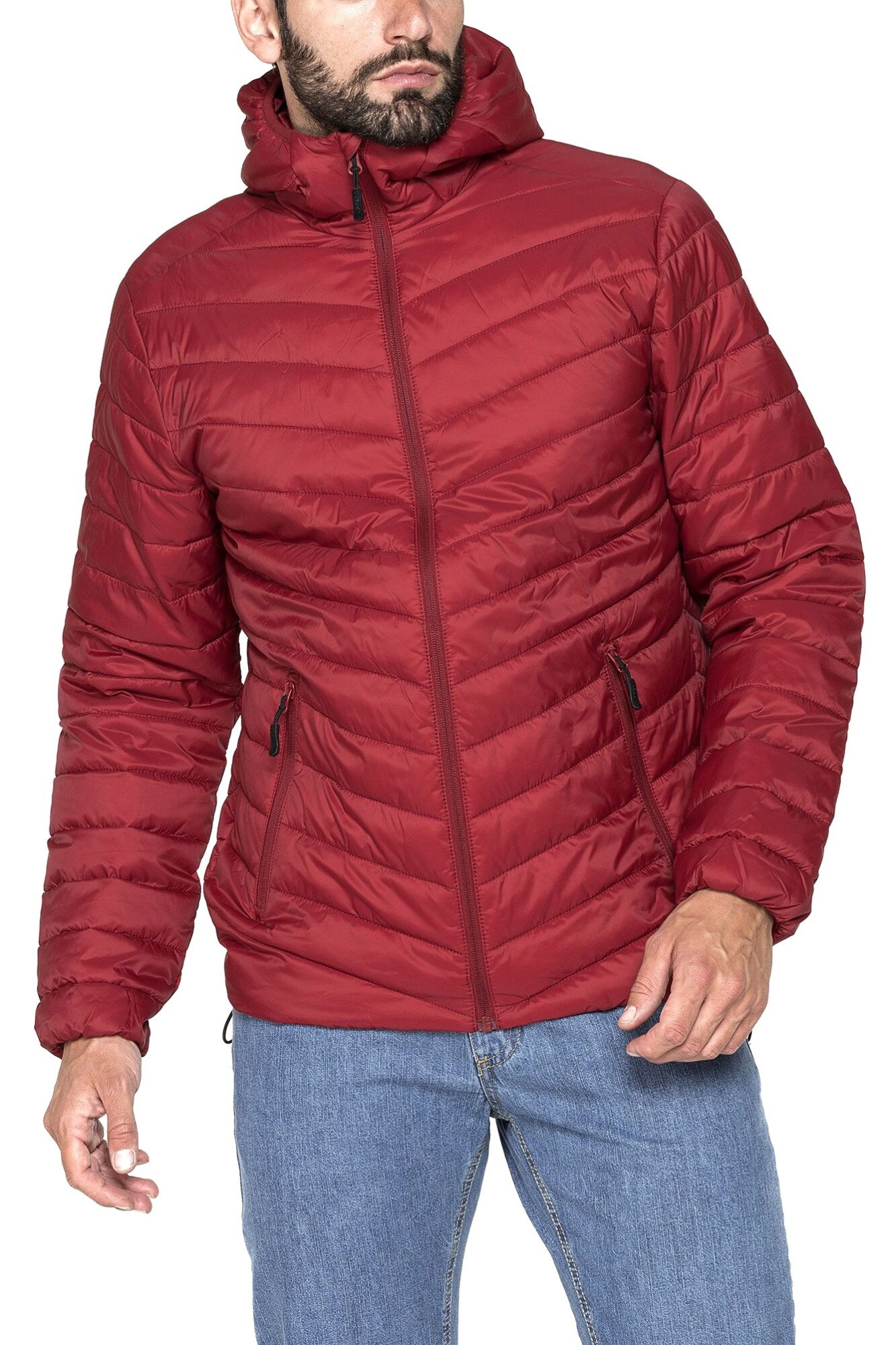 Geaca matlasata ultralight , Carrera , Regular fit, Bordeaux