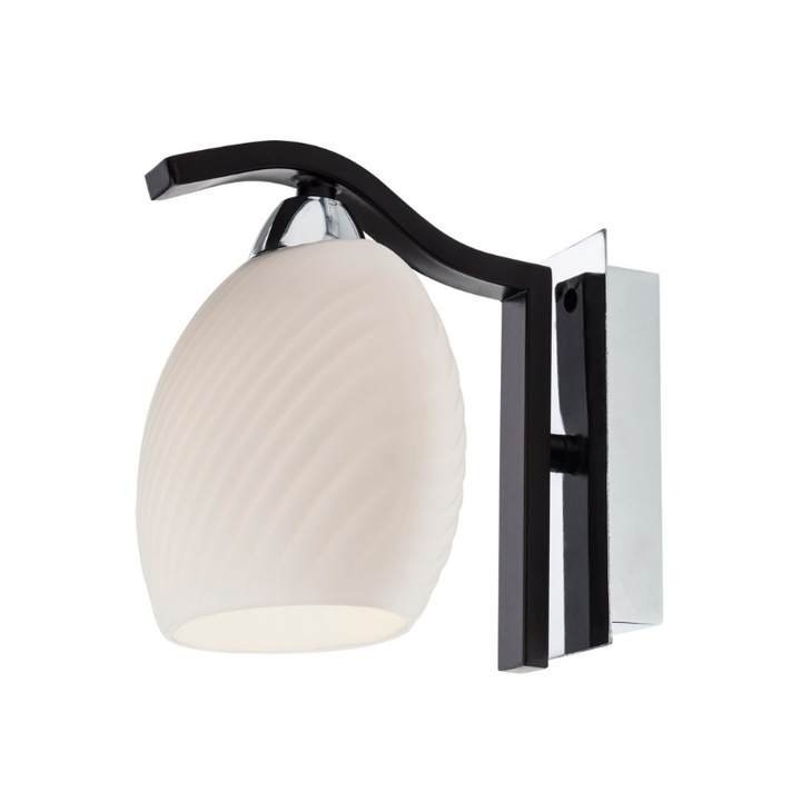 Лампа 01-654, 1 x E14, венге/бяло