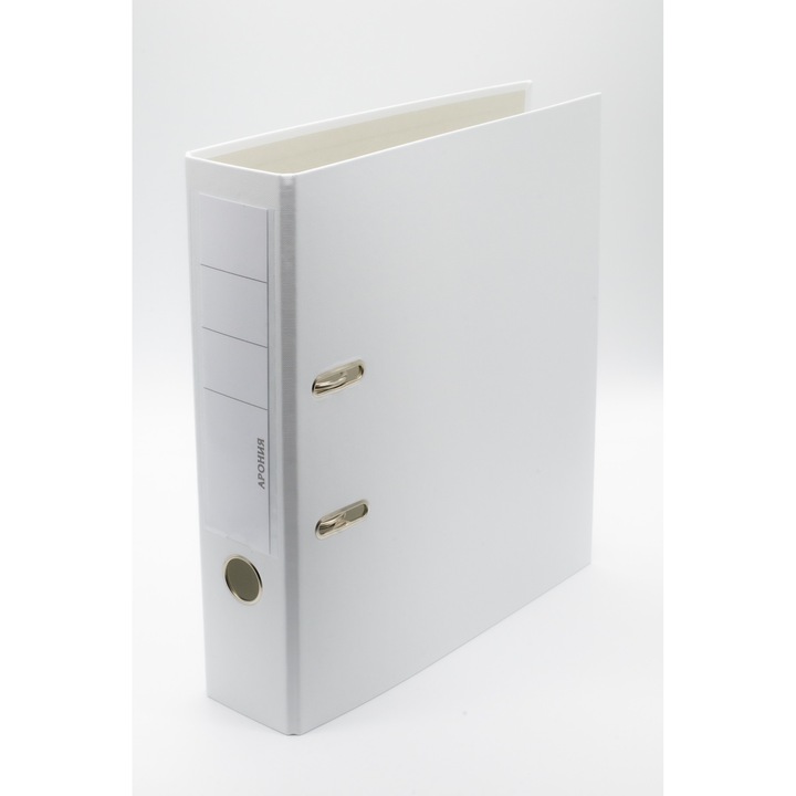 Dosar A4 Aronia, 75 mm, Alb