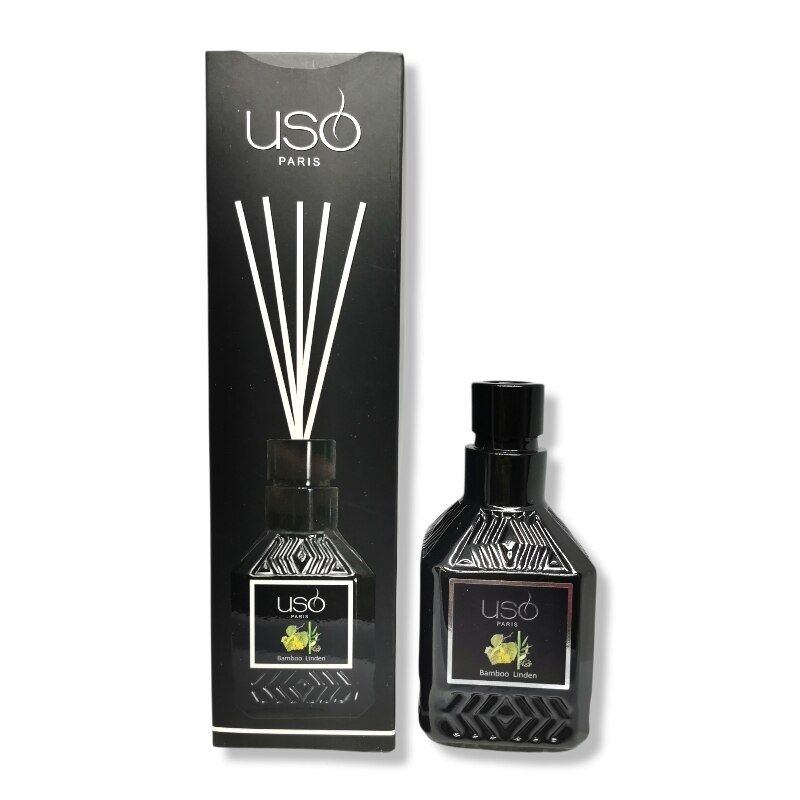 Парфюмен ароматизатор за стая USO, С клечки, Bamboo Linden, 150мл - eMAG.bg