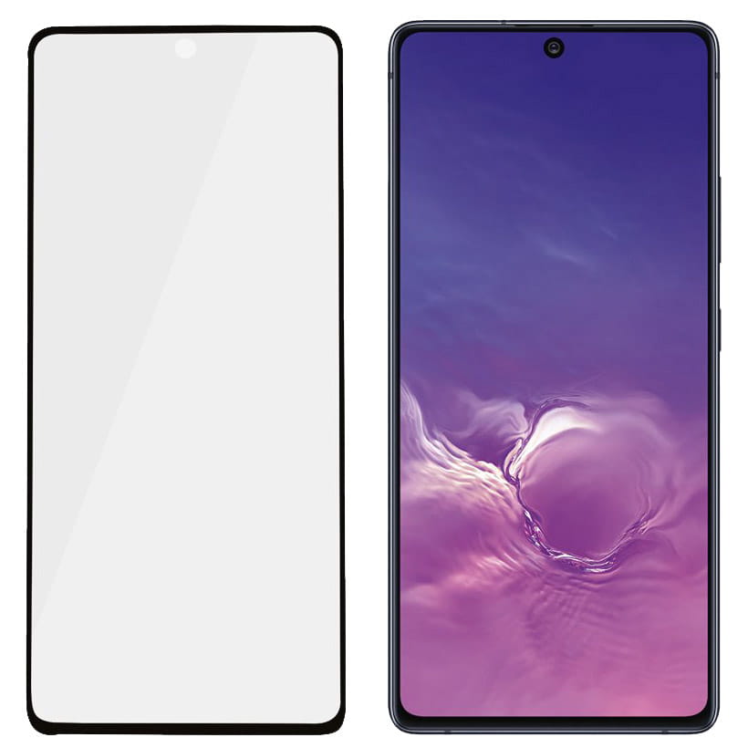 Folie sticla securizata Panzerglass Case Friendly pentru Samsung Galaxy S10 Lite, Negru