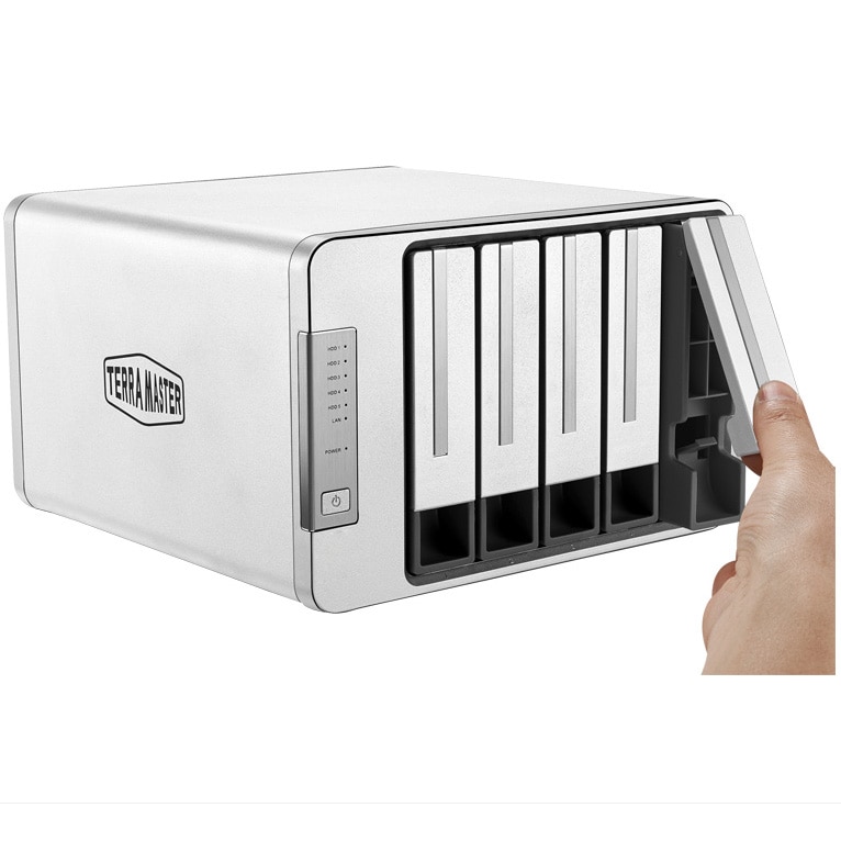 TERRAMASTER F5-221 5ベイNAS + 4GB DDR3 Network Attached Storage, TerraMaster, F5-221, 5-Bay NAS