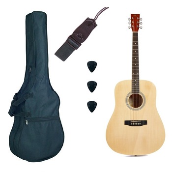 Set chitara SX SD104 Basic1 natur mat dreadnought Set chitara SX SD104 Basic1 natur mat dreadnought