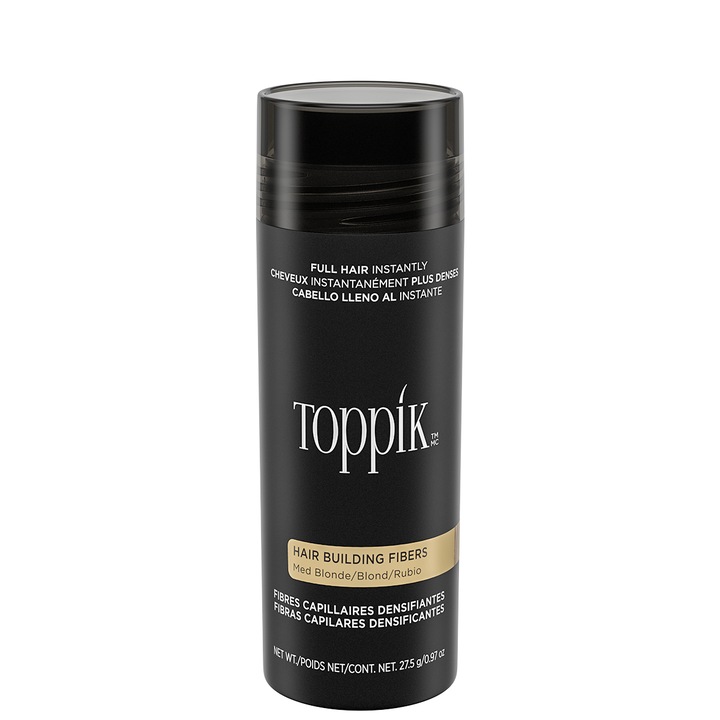 Fibre pentru par rar TOPPIK, pudra, Blond mediu, 27g