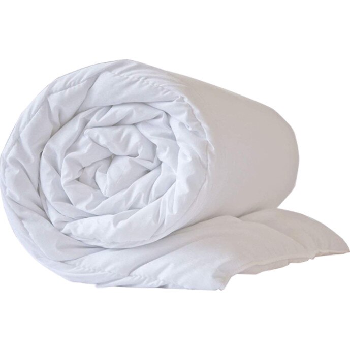 Pilota matlasata microfibra, alb, 200x200 cm