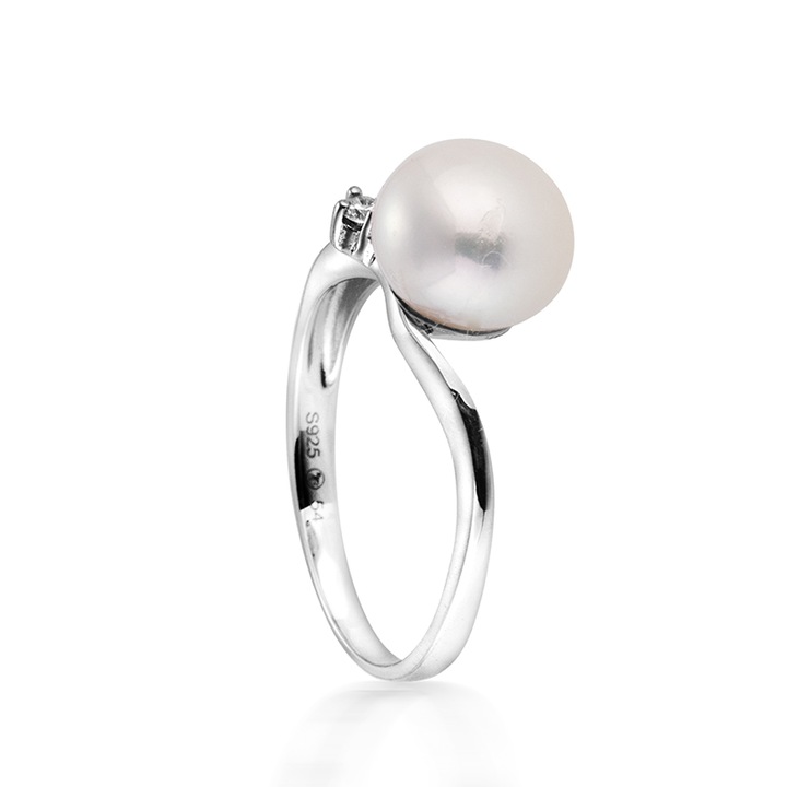 Пръстен Swan Pearls SH16RW56 Бяла перла, Сребро 925