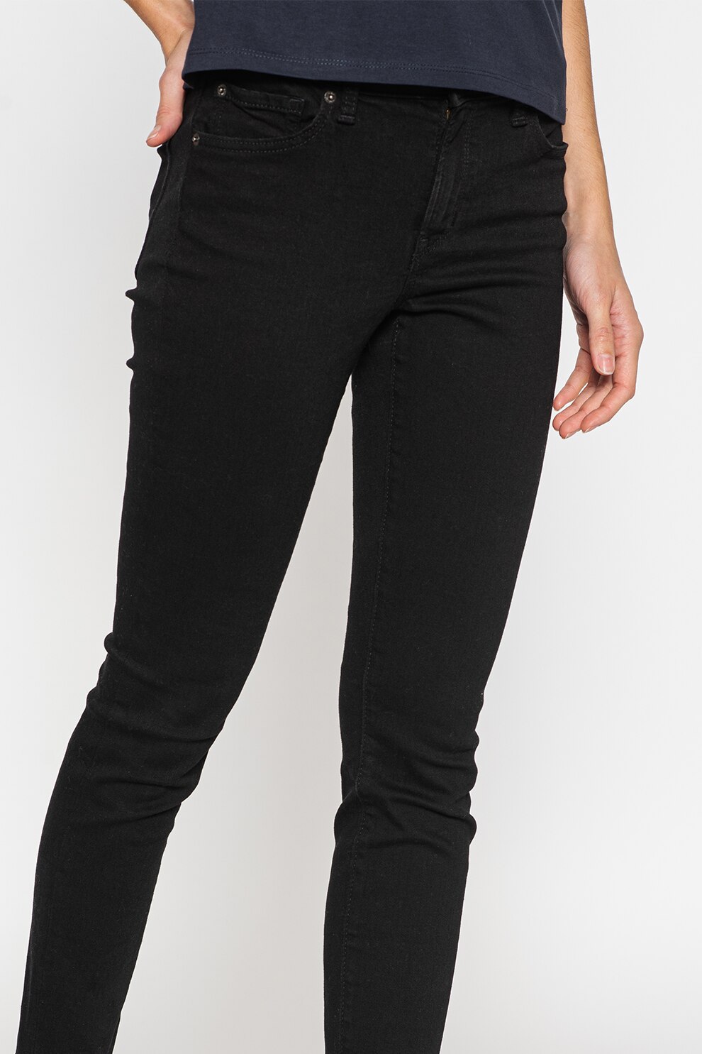 GAP, Blugi crop slim fit, Negru
