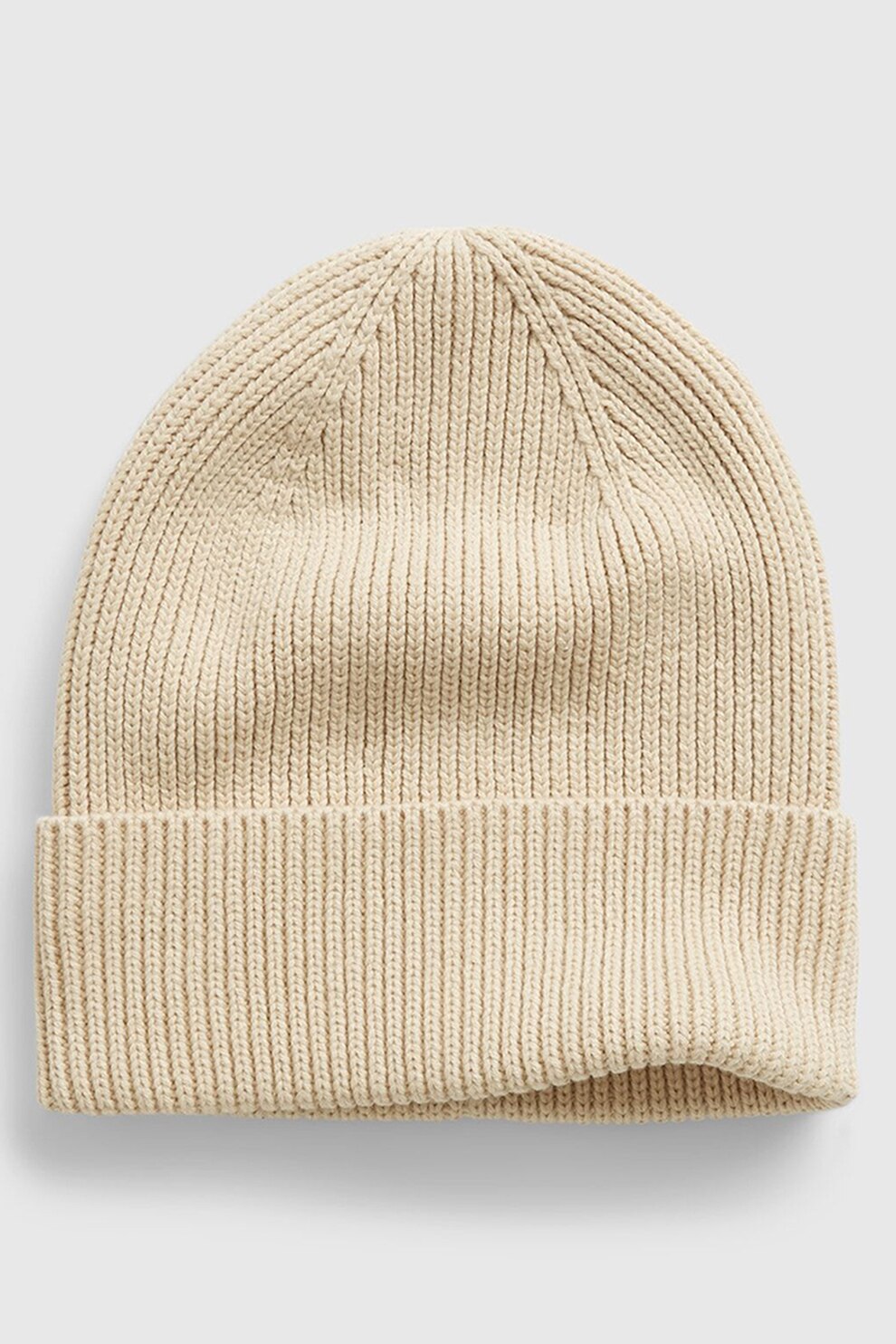 GAP, Caciula elastica tricotata din amestec de bumbac organic, Crem