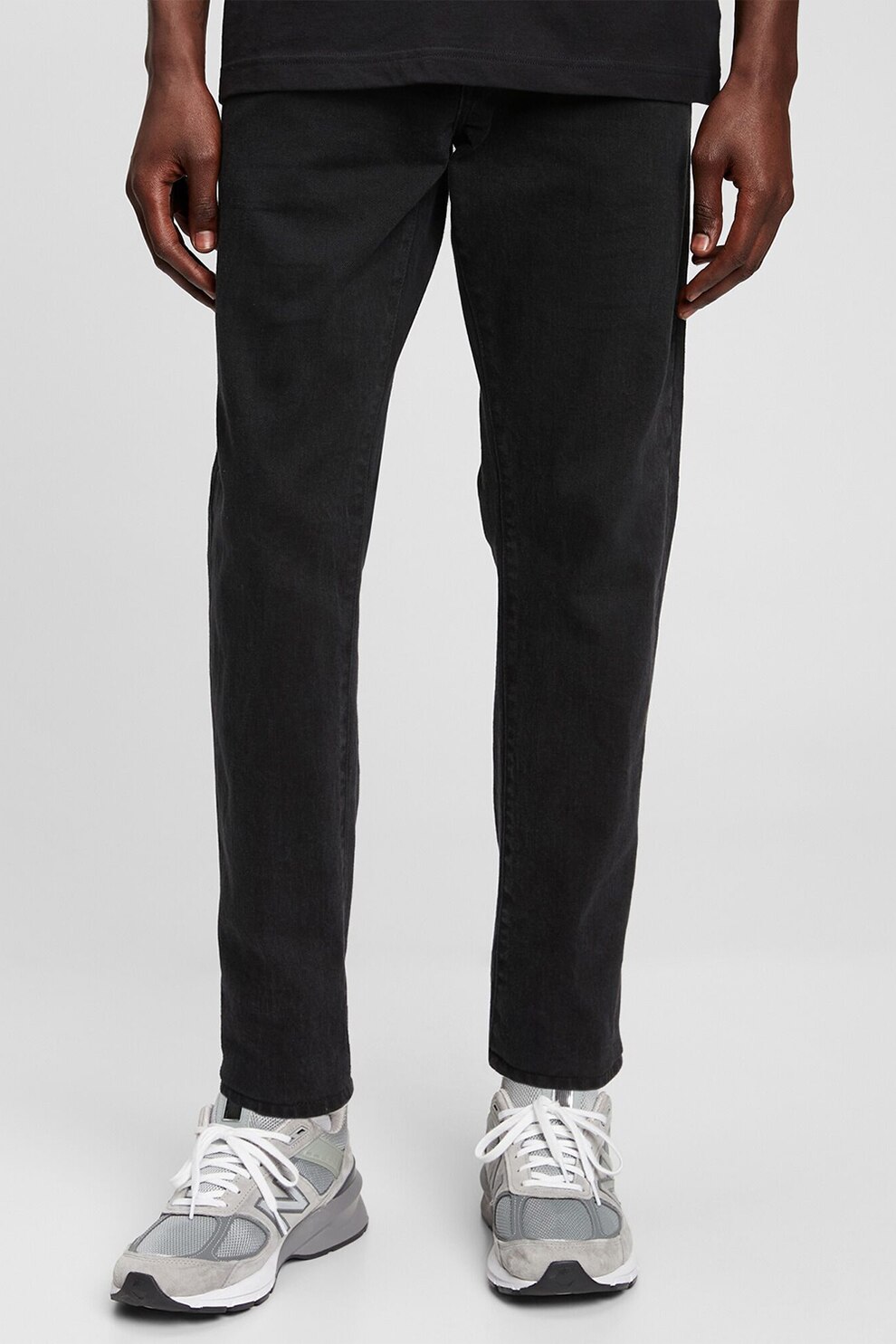 GAP, Blugi slim fit cu talie medie, Negru