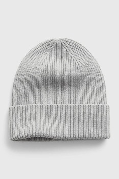 GAP, Caciula elastica din amestec de bumbac organic, Gri deschis GAP, Caciula elastica din amestec de bumbac organic, Gri deschis