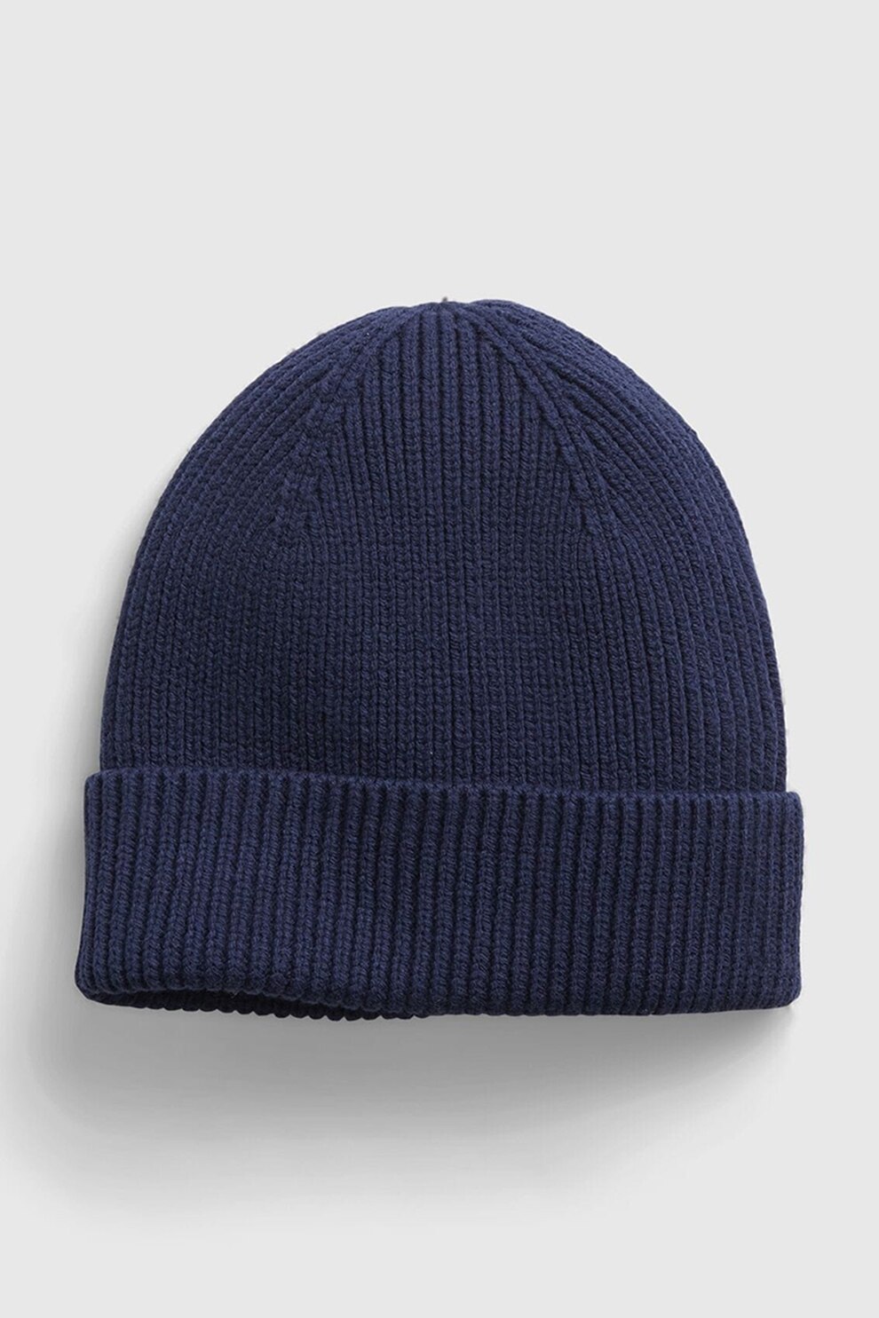 GAP, Caciula din amestec de bumbac organic cu aspect striat, Bleumarin