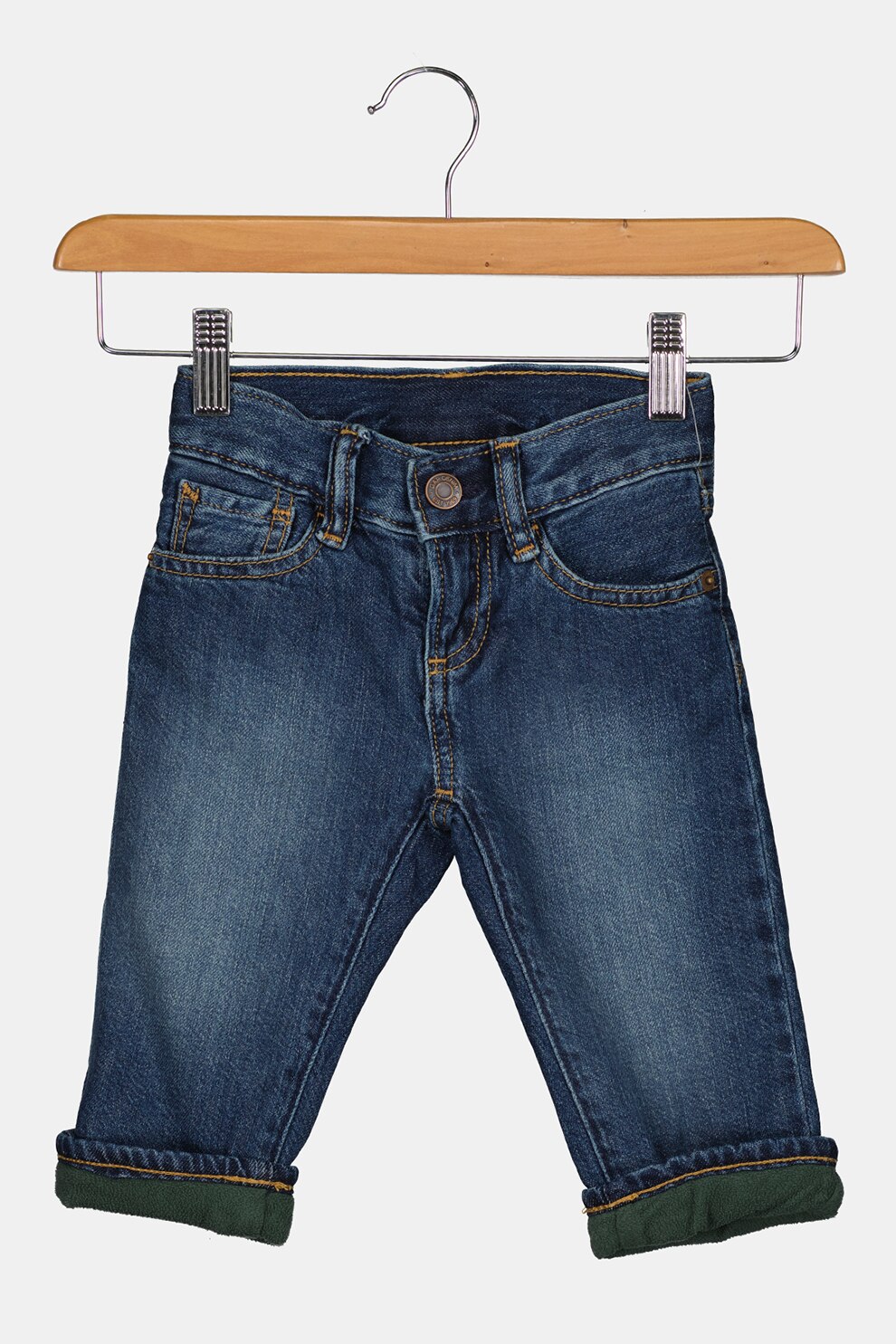 GAP, Blugi cu aspect decolorat, Albastru inchis