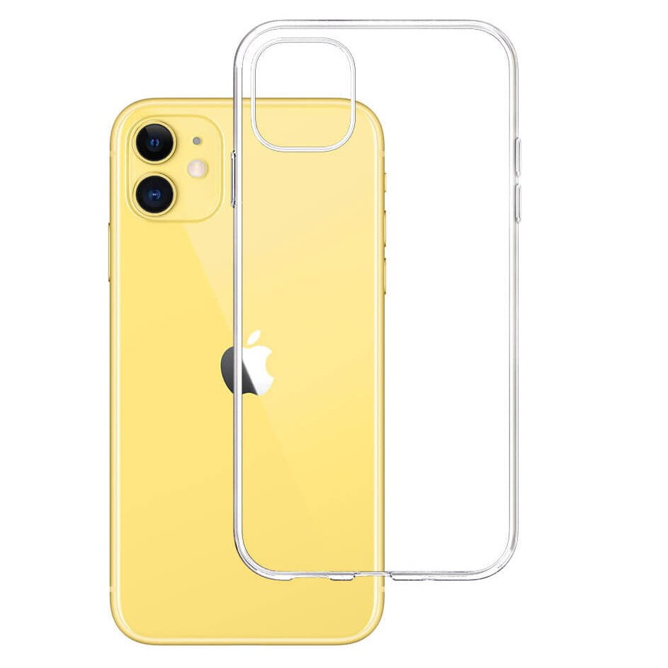 Husa de protectie 3MK Clear Case pentru iPhone 11, TPU, Transparent
