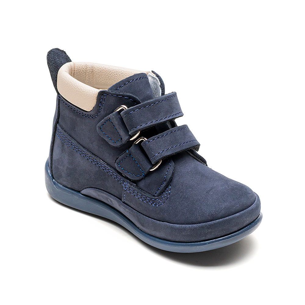 Ghete piele primii pasi Softy Elegant, Marine