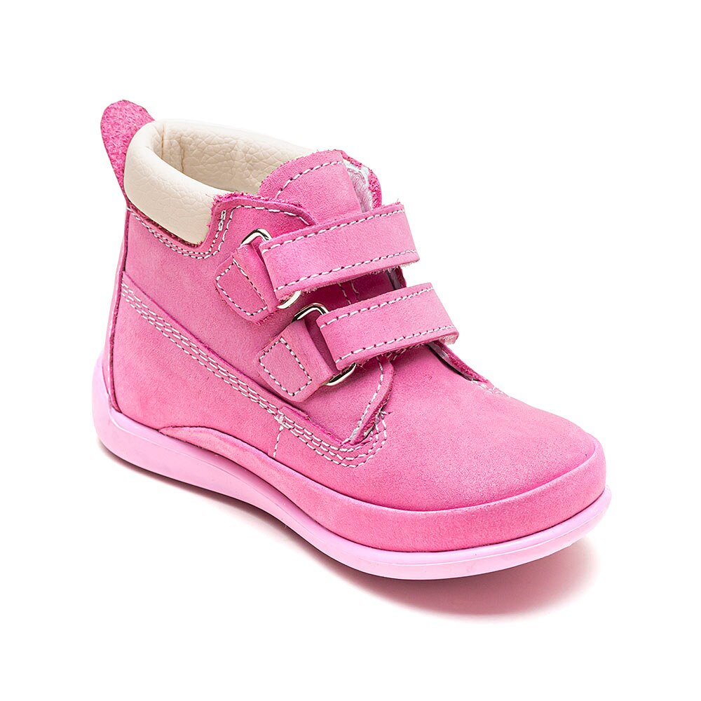 Ghete piele primii pasi Softy Elegant, Roz