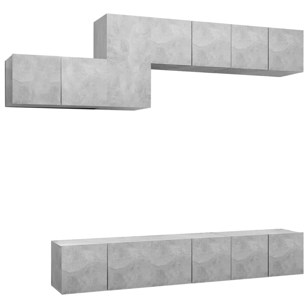 Set dulap TV vidaXL, PAL,- 60 x 30 x 30 cm, Gri