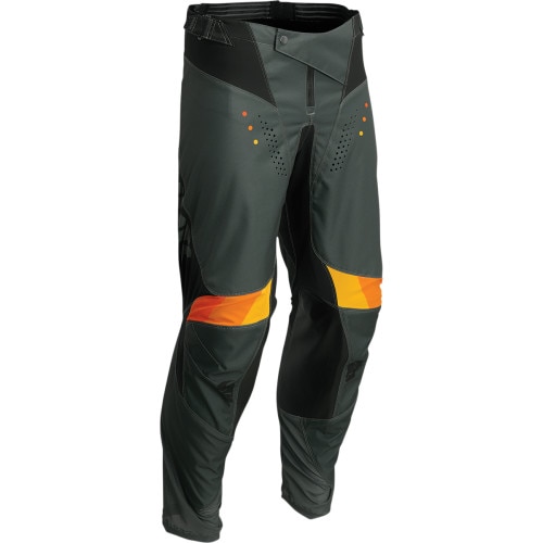 Pantaloni atv/cross Thor Pulse React, culoare army/negru, marime 40