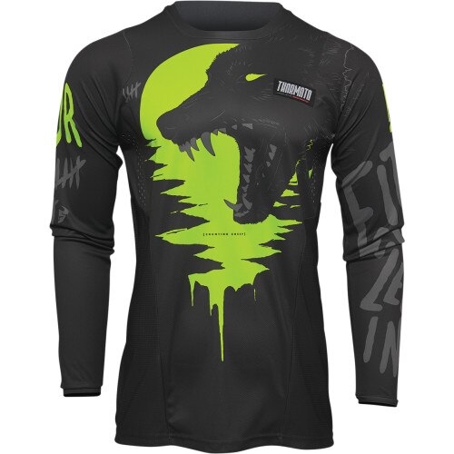 Tricou atv/cross Thor Pulse Counting Sheep, culoare negru/acid, marime XL