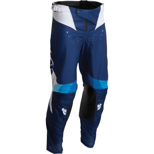 Pantaloni atv/cross Thor Pulse React, culoare bleumarin/alb, marime 28