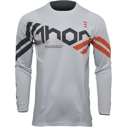 Tricou atv/cross copii Thor Pulse Cube, culoare alb/gri, marime XL