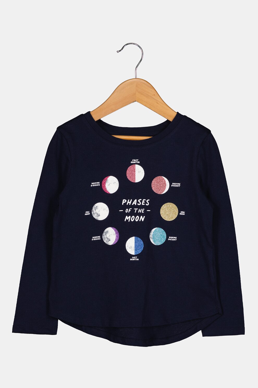 GAP, Bluza cu decolteu la baza gatului, Bleumarin/Alb