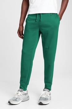 GAP, Pantaloni sport cu snur in talie, Verde