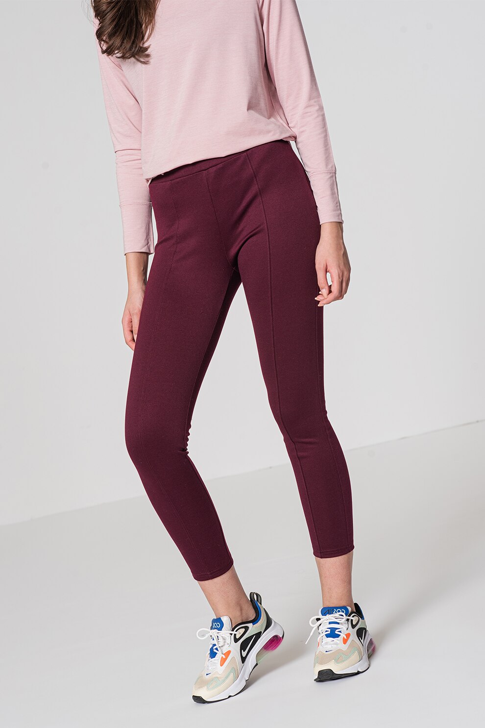 GAP, Colanti crop cu talie medie, Violet tyrian