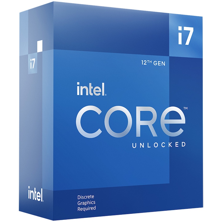 Intel® Core™ i7-12700KF Alder Lake processzor, 3.6GHz, 25MB, Socket 1700, integrált grafika nélkül