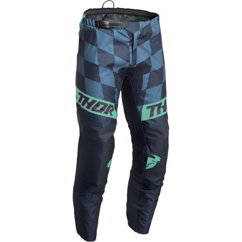 Pantaloni atv/cross copii Thor Sector Birdrock, culoare bleumarin/menta, marime 22