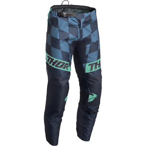Pantaloni atv/cross Thor Birdrock, culoare bleumarin/menta, marime 28