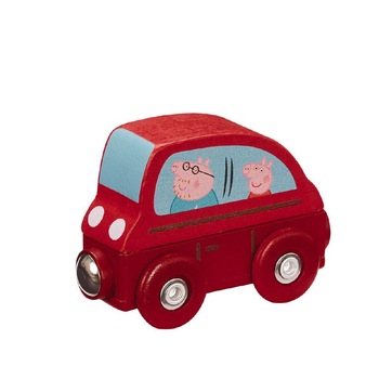 Masinuta din lemn Peppa Pig cu magnet Masinuta din lemn Peppa Pig cu magnet