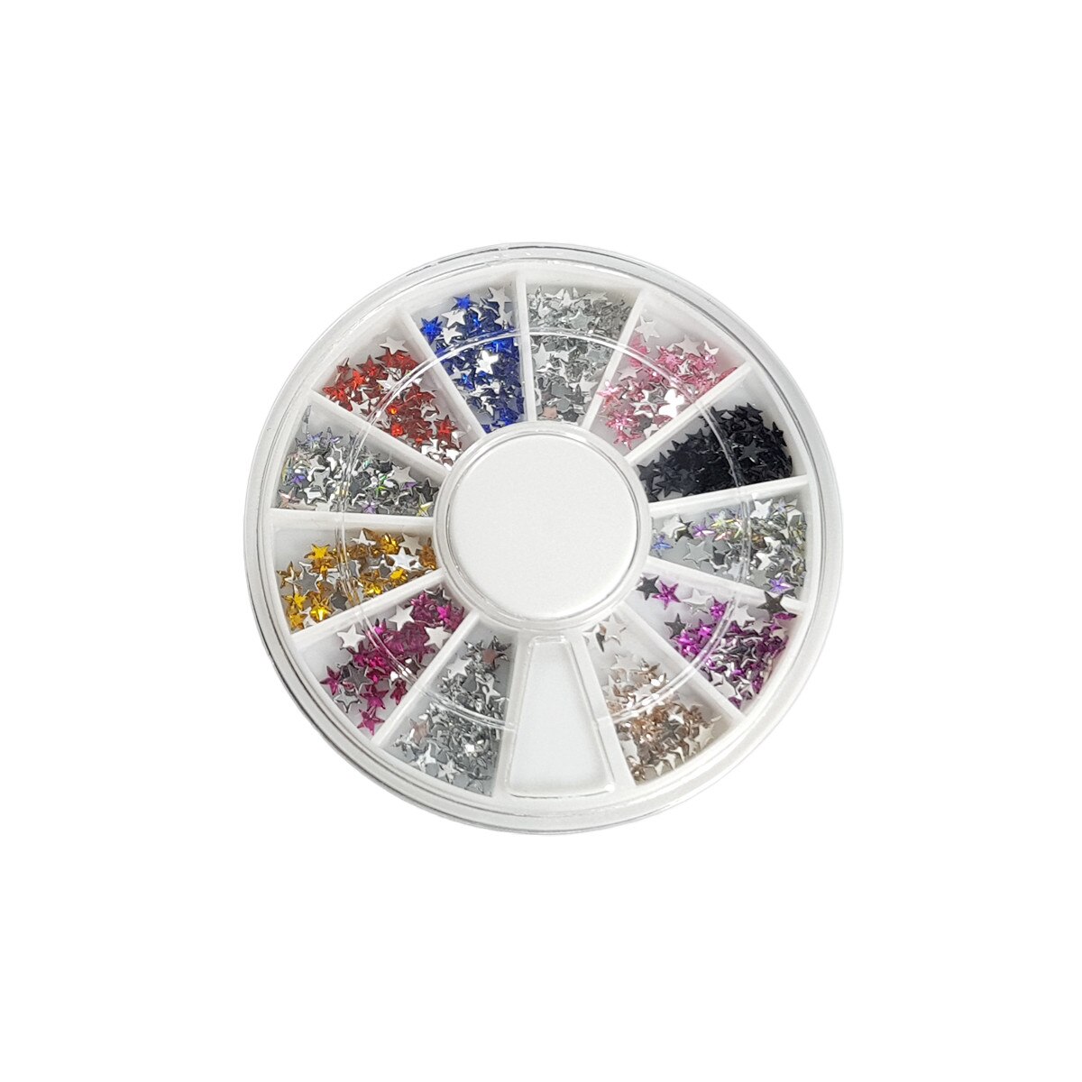 Set stras, MoonbasaNails, 1000buc, 346, Multicolor