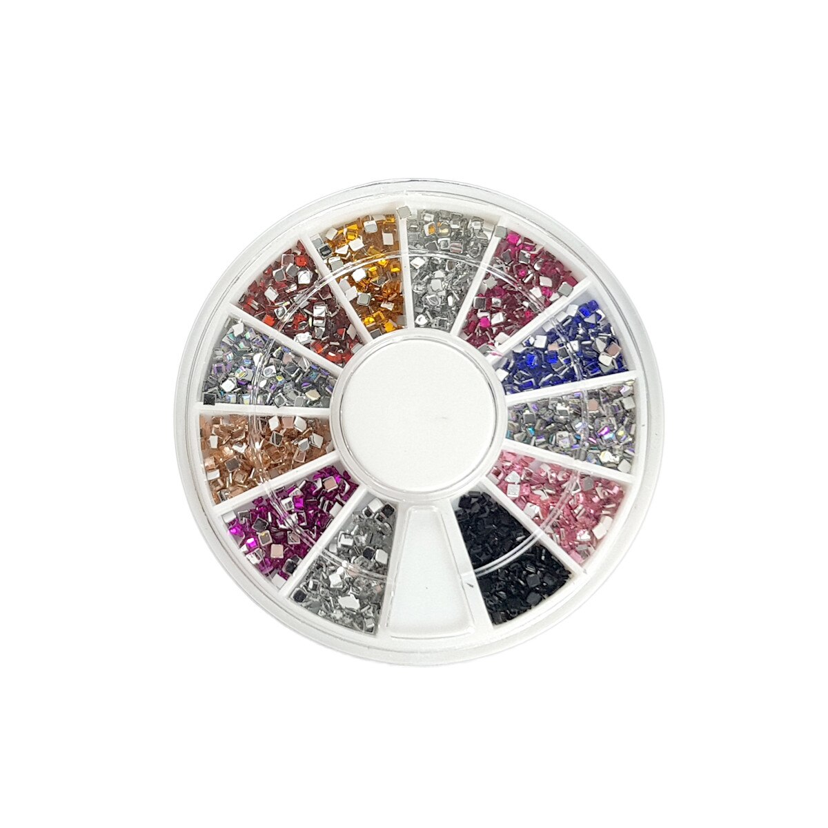 Set stras, MoonbasaNails, 1000buc, 047, Multicolor
