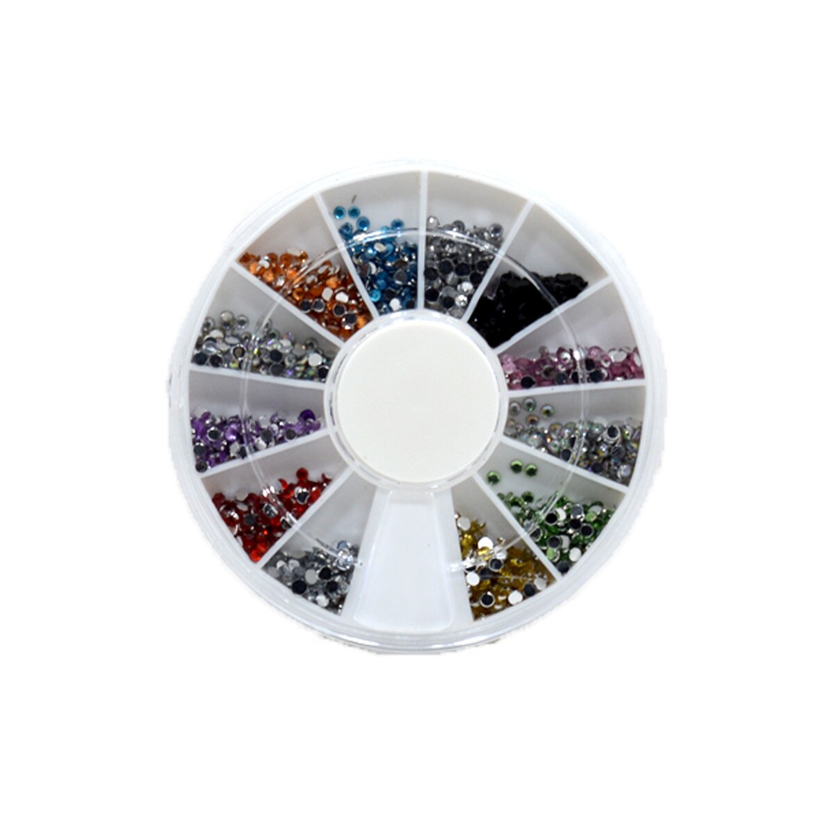 Set stras, MoonbasaNails, 1000buc, 015, Multicolor