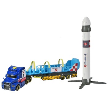 Set Dickie Toys Space Mission Truck Camion cu remorca 41 cm si nava spatiala Set Dickie Toys Space Mission Truck Camion cu remorca 41 cm si nava spatiala