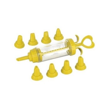 Pompa cu 9 duze pentru ornat prajituri, AP-1004,galben Pompa cu 9 duze pentru ornat prajituri, AP-1004,galben